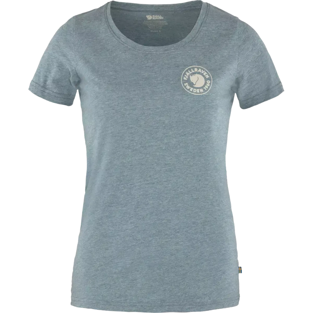 Koszulka Damska Outdoorowa Fjallraven 1960 Logo T-shirt W  - Indigo Blue-Melange